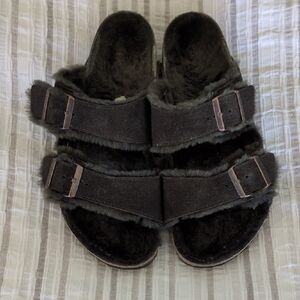 Birkenstock Arizona Mocha Shearling 42